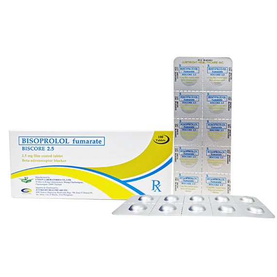Biscore 2.5 (Bisoprolol fumarate) 2.5mg film-coated tablet