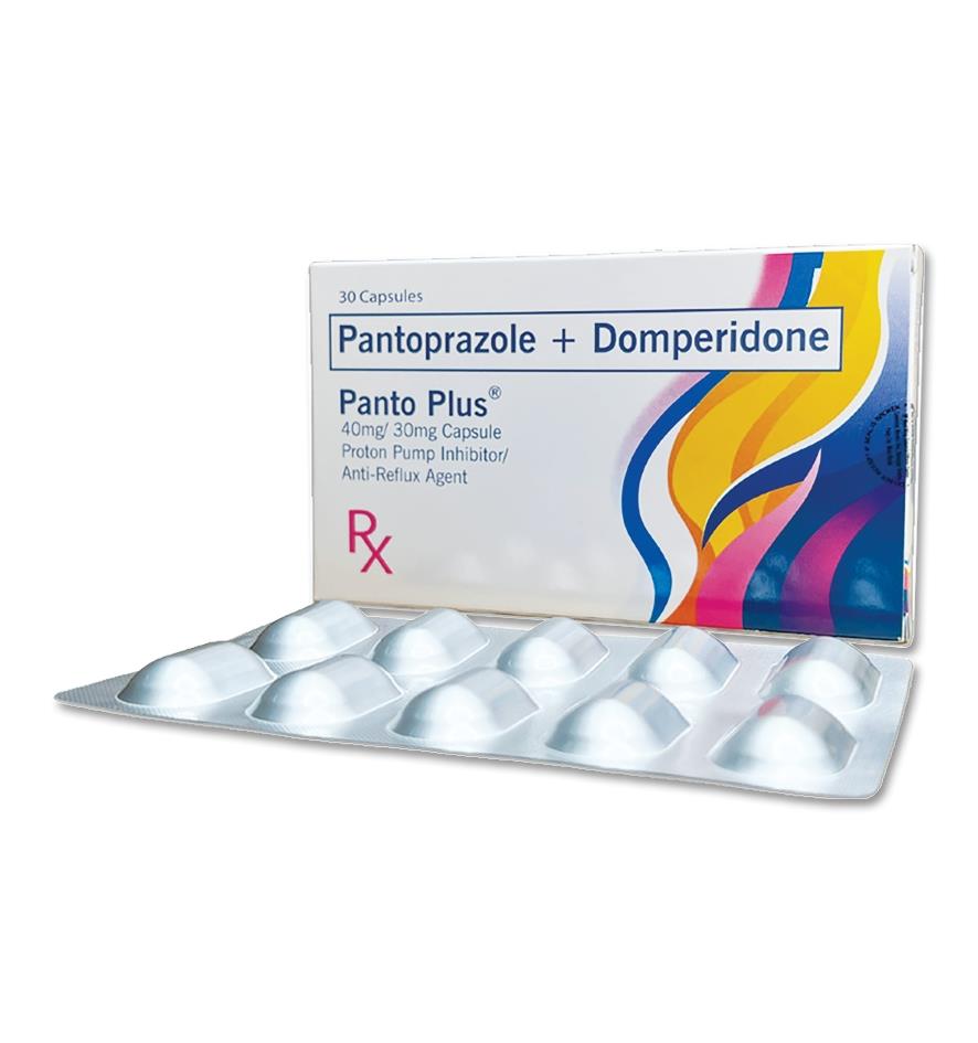 Panto Plus (Pantoprazole + Domperidone) 40mg/30mg tablet