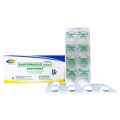 Pantopraz (Pantoprazole sodium) 40mg enteric-coated tablet