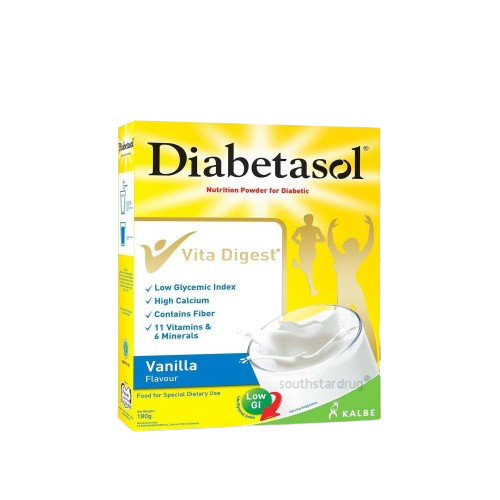 Diabetasol Vanilla Flavored Nutritional Powder 180g 
