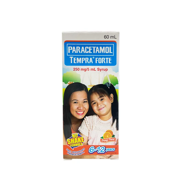 Tempra (Orange) Forte (Paracetamol) 250mg/5ml Syrup 60ml