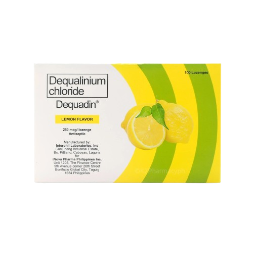 Dequadin (Dequalinium Chloride) 250mcg Lemon Lozenges