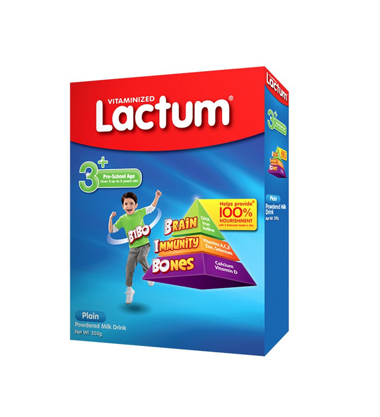 Lactum 3+ Plain Powdered Milk Drink 350g 