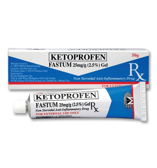 Fastum (ketoprofen) 2.5% gel 50g 