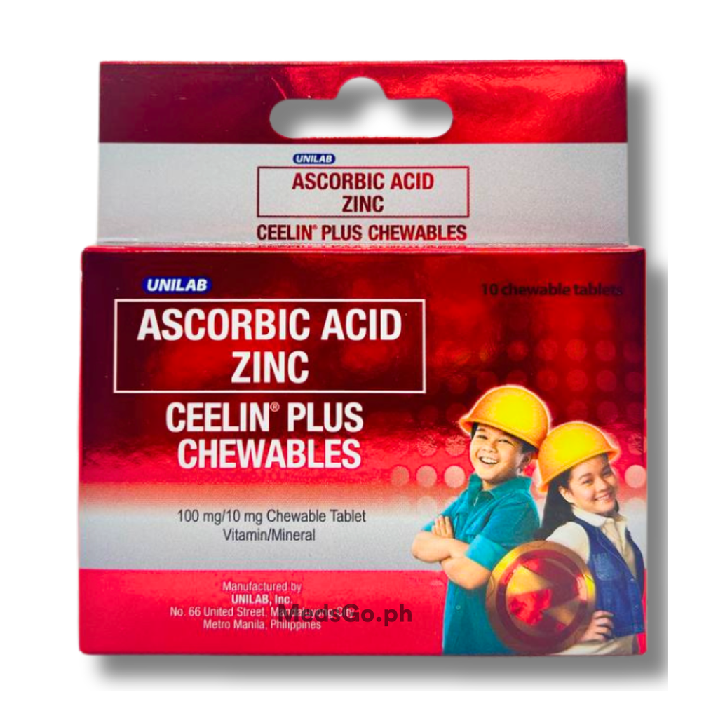 Ceelin Plus Chewables 100mg/10mg 10s