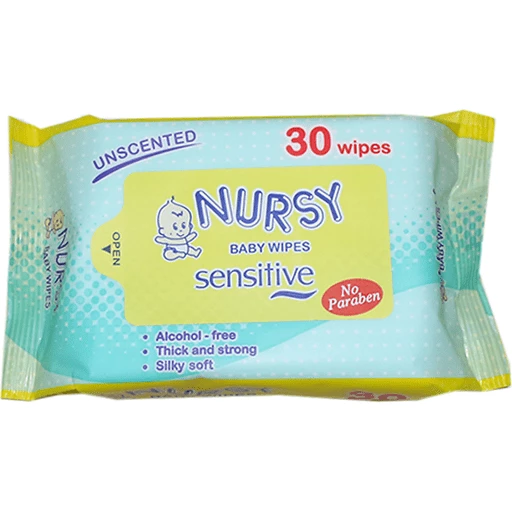 Nursy Baby Wipes Unscented 30s 
