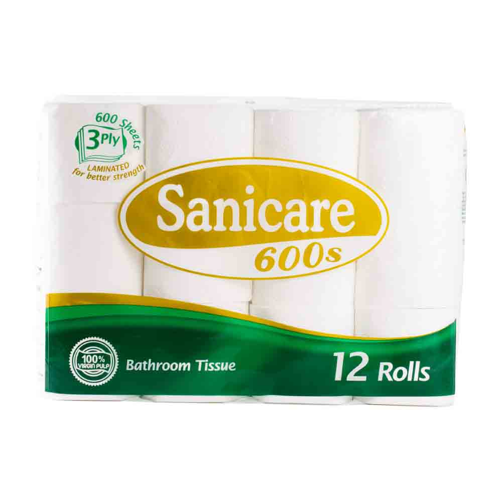 Sanicare Ecolayer Bathroom Tissue 3-Ply 12 Rolls