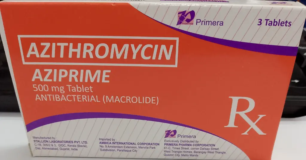 Aziprime (azithromycin) 500mg tablet