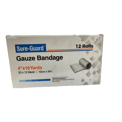 Sure-Guard gauze bandage 4" x 10 yds. [10 cm]