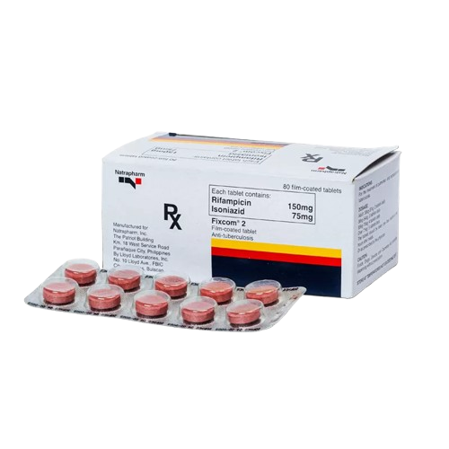 Fixcom 2 (rifampicin + isoniazid) tablet