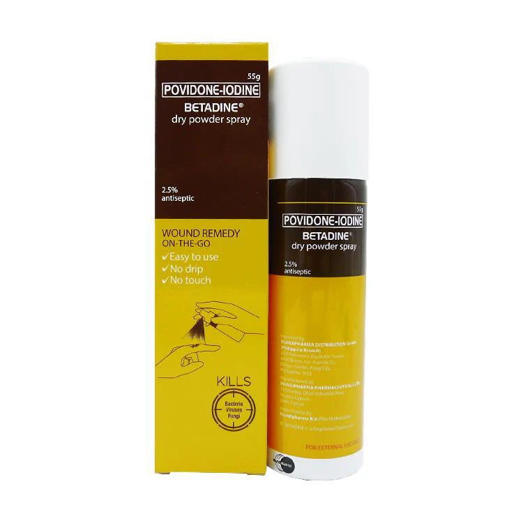 Betadine 2.5% Dry Powder 55g Spray 