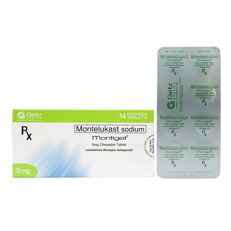 Montiget (Montelukast) 5mg chewable tablet 
