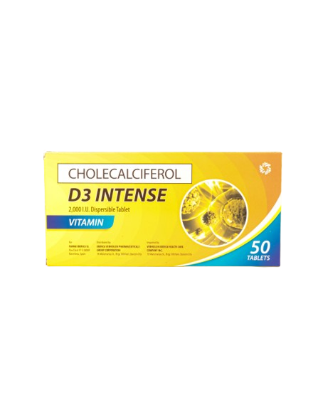 D3 Intense (Cholecalciferol) 2000 IU Tablet 