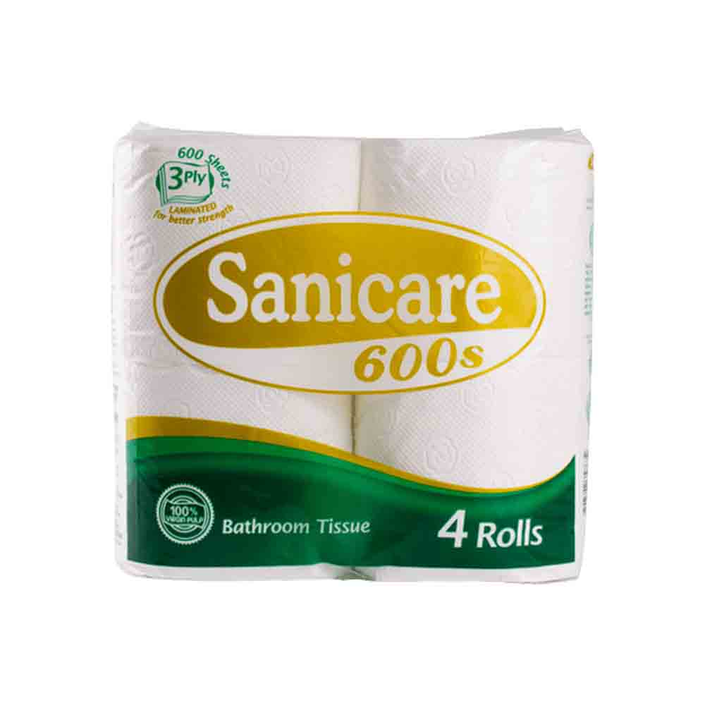 Sanicare Bathroom Tissue 4's 3-Ply Ecolayer 