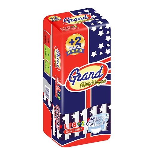 Grand Adult Diaper L 18's 