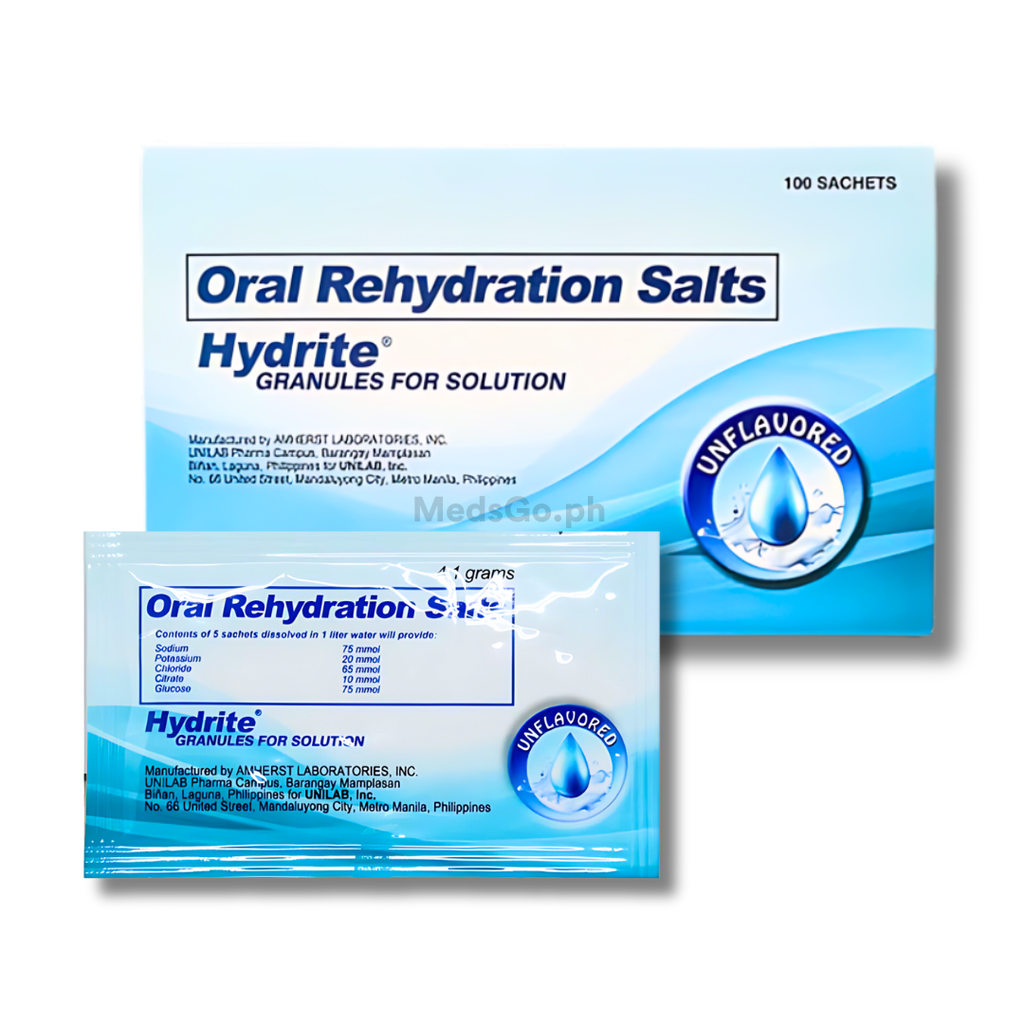Hydrite (oral rehydration salts) sachet unflavored