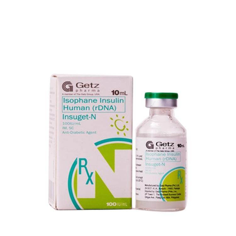 Insuget N (Isophane Insulin Human rDNA) vial 