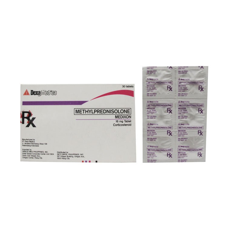 Medixon (Methylprednisolone) 16mg Tablet 