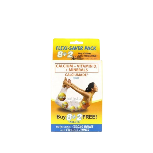 Calciumade (Cholecalciferol + Minerals) 8+2 Tablet