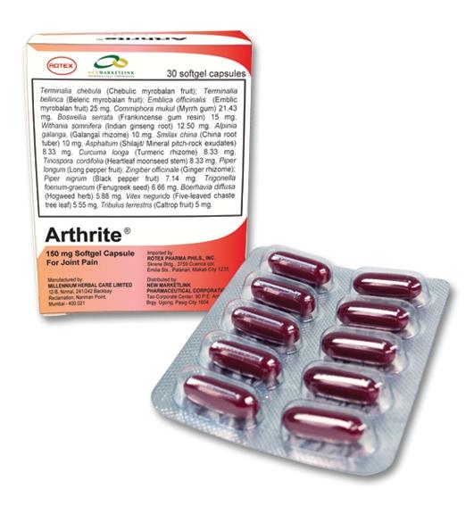 Arthrite 150mcg soft-gel capsule