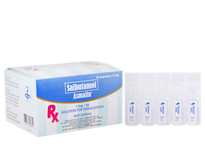 Asmalin (Salbutamol) 1mg/ml 2ml Nebule