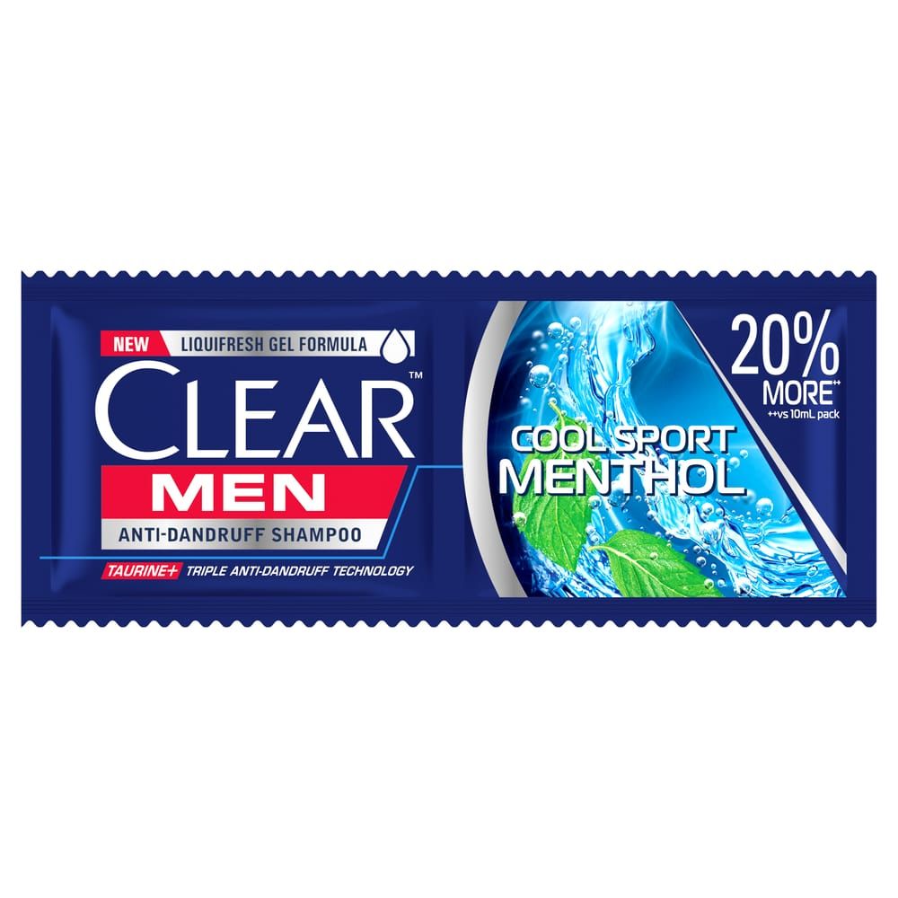 Clear Men Cool Sport Menthol Anti-Dandruff Shampoo 12ml