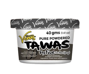 Venus Charm Tawas Active for Men (Gray) 40g powder 