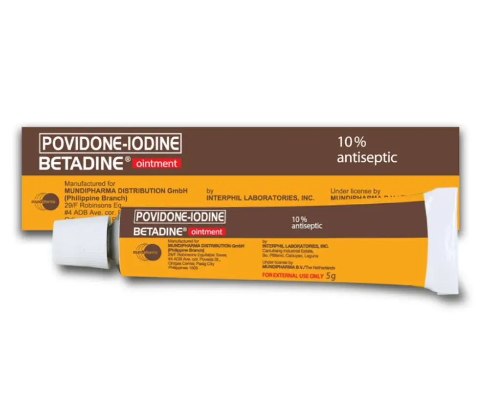 Betadine (povidone-iodine) 10% ointment, 5g 
