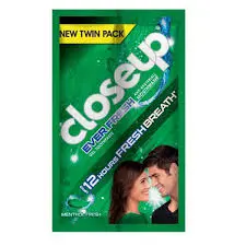 Close Up (Menthol Fresh) toothpaste twin pack 2x120g 
