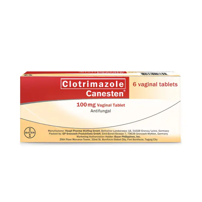Canesten (clotrimazole) 100mg vaginal tablet