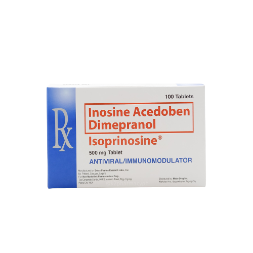 Isoprinosine (Inosine Acedoben Dimepranol) 500mg Tablet 