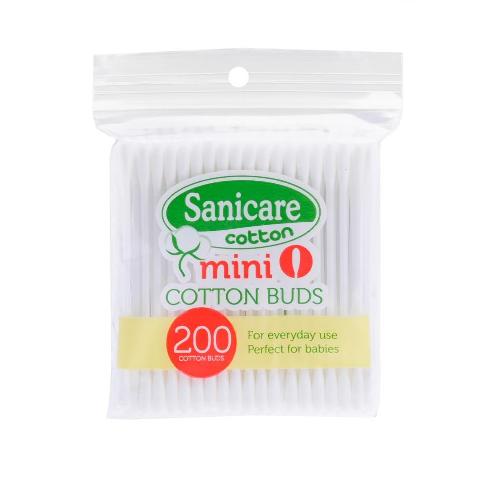 Sanicare Mini Cotton Buds 200 Stems