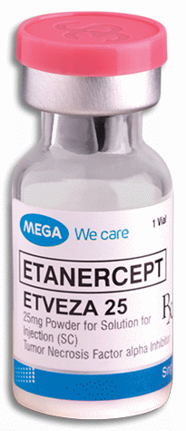 Etveza-25 (Etanercept) 25mg Lyophilized Solution Vial