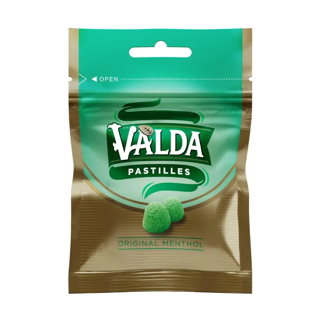 Valda Menthol Pastilles 20g Zip Pouch 