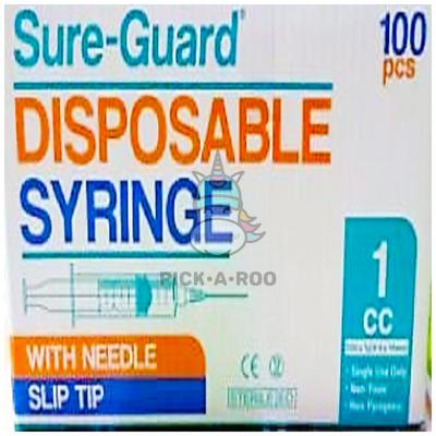 Sure-Guard disposable 1cc syringe