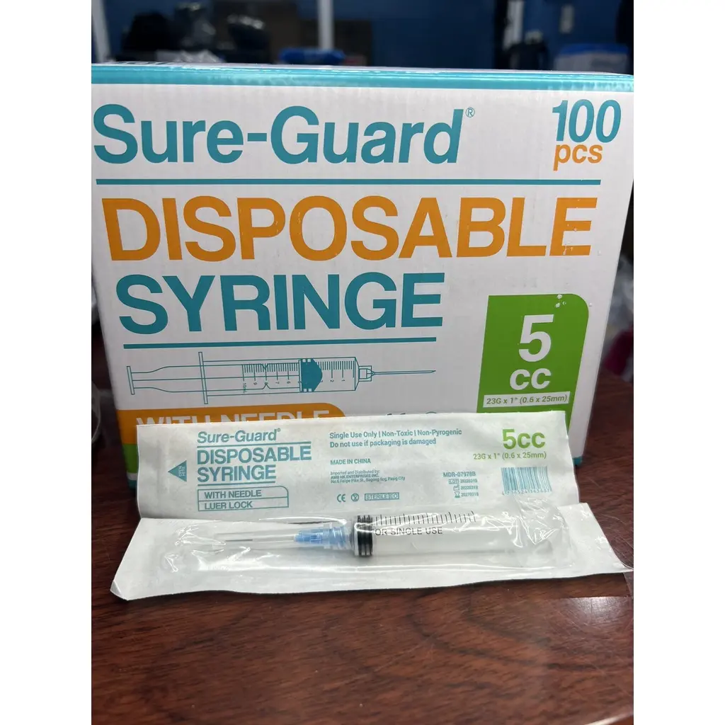Sure-Guard Disposable Syringe 5cc