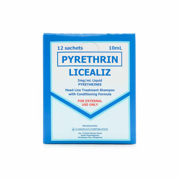 Licealiz (pyrethrin) regular shampoo 10mL  sachet