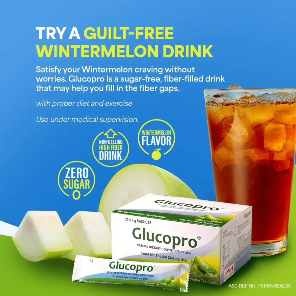 Glucopro Wintermelon Tea Green (Resistant Maltodextrin) sachet