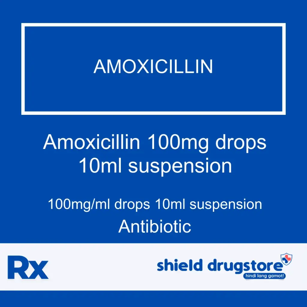 GN-AMOXICILLIN 100MG DROPS 10ML SUSP