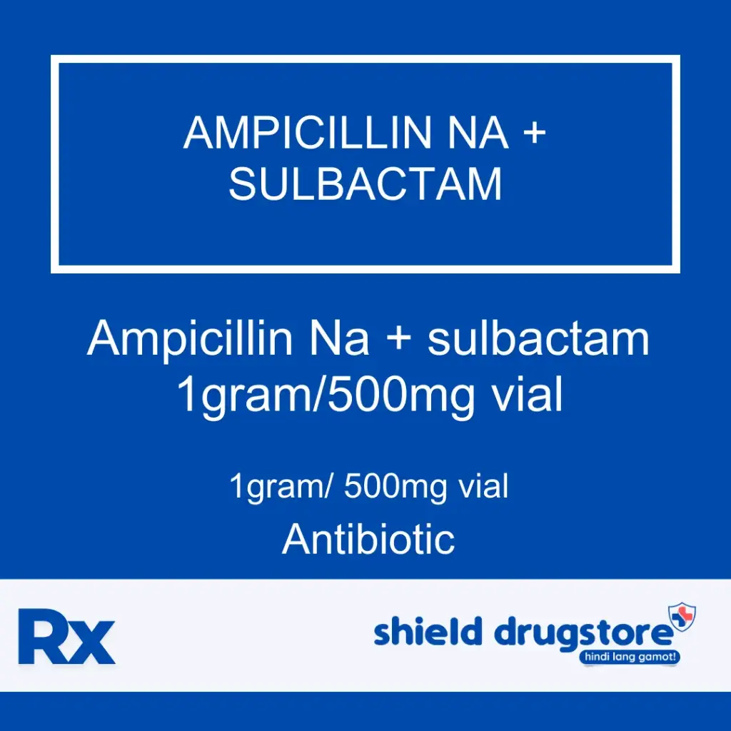 GN-AMPICILLIN NA + SULBACTAM 1GRAM/500MG VL 