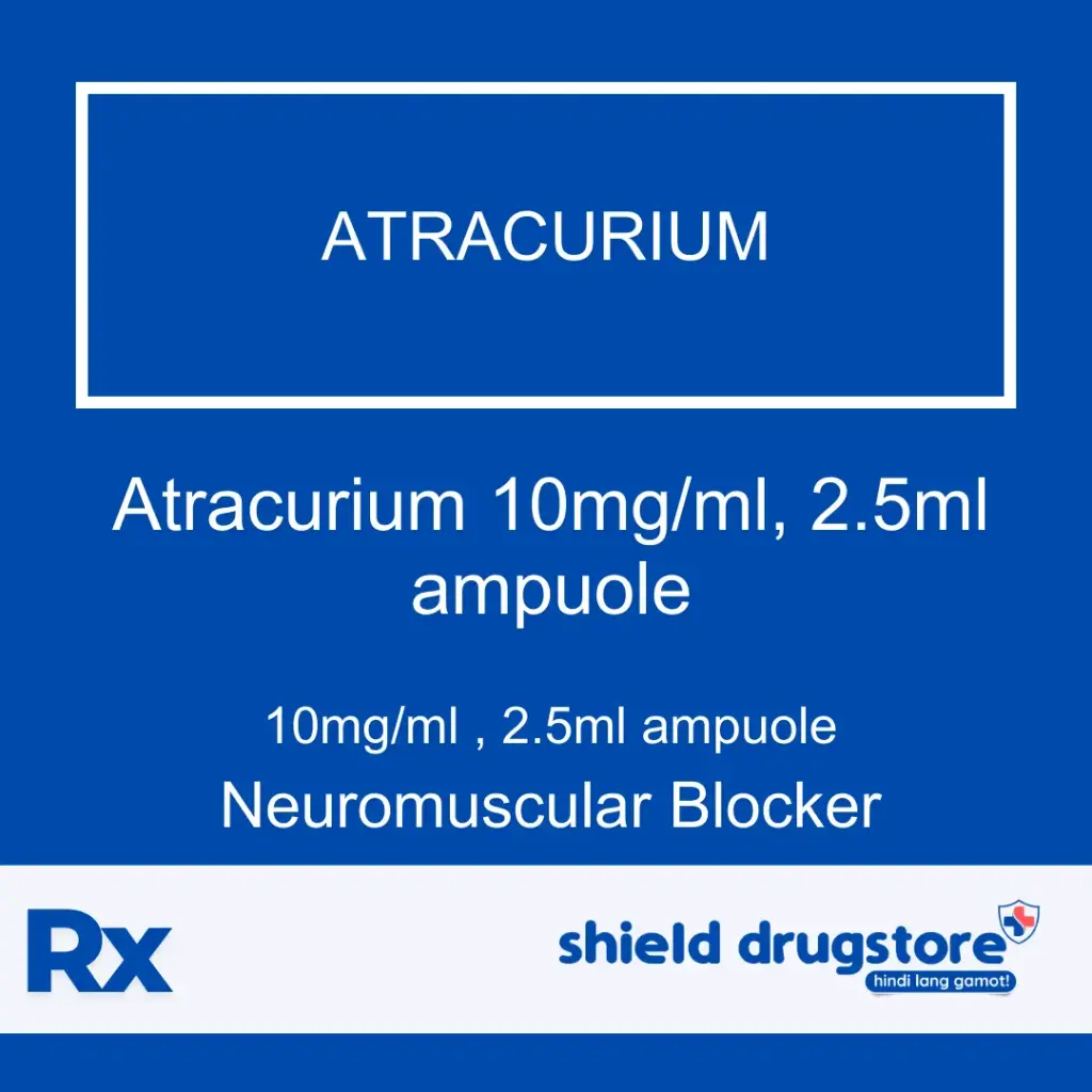 GN-ATRACURIUM 10MG/ML, 2.5ML AMP 