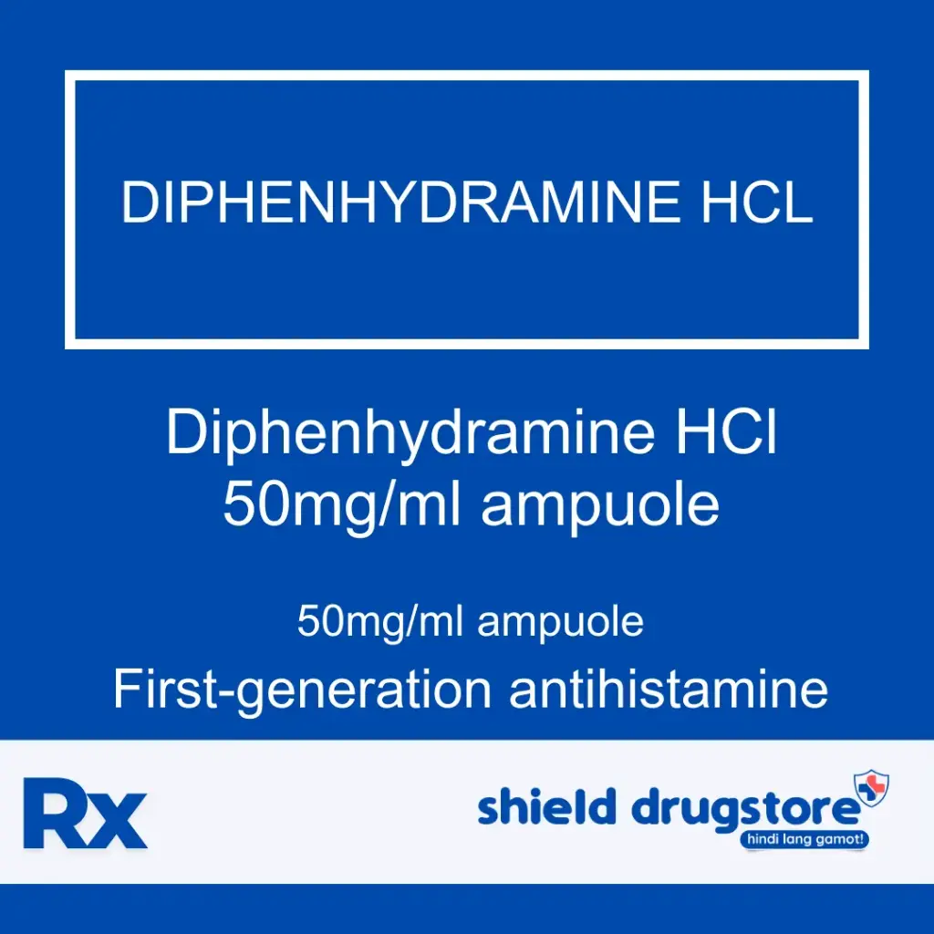 GN-DIPHENHYDRAMINE HCL 50MG/ML AMP 