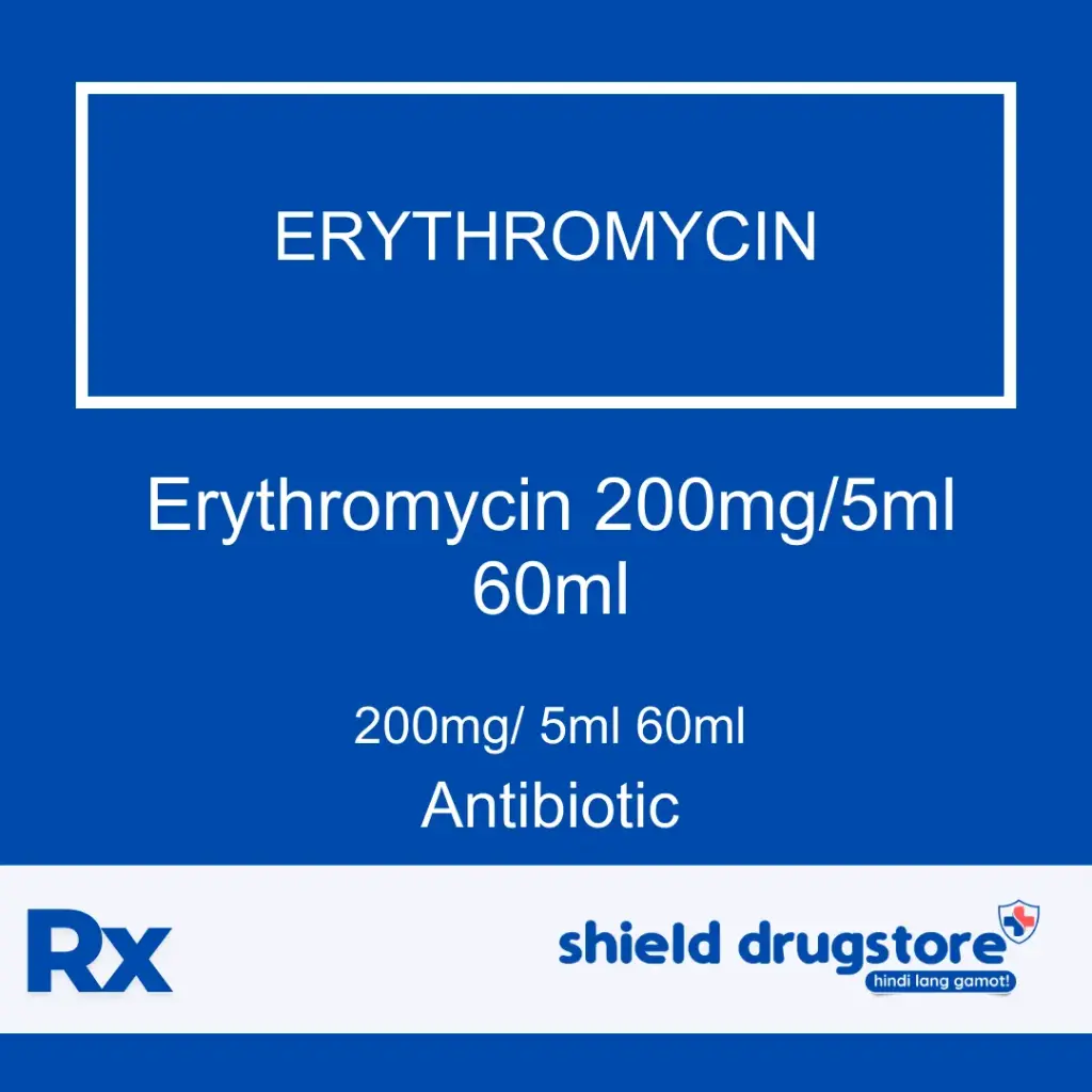GN-ERYTHROMYCIN 200MG/5ML 60ML 