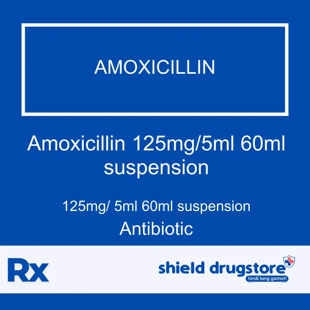 GN-AMOXICILLIN 125MG/5ML 60ML SUSP
