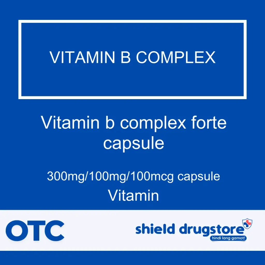 GN-VITAMIN B COMPLEX FORTE 300MG/100MG/100MCG CAP