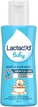 Lactacyd Baby Gentle Care Body & Hair Wash 60ml bottle 