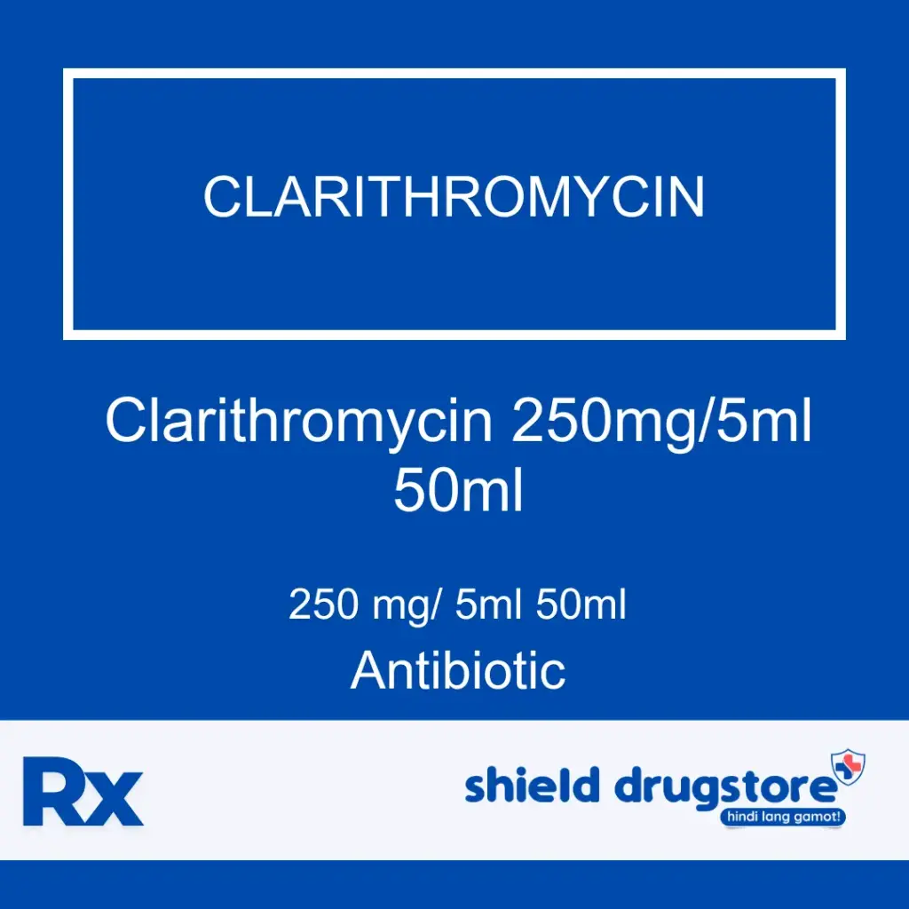 GN-CLARITHROMYCIN 250MG/5ML SUSP 50ML