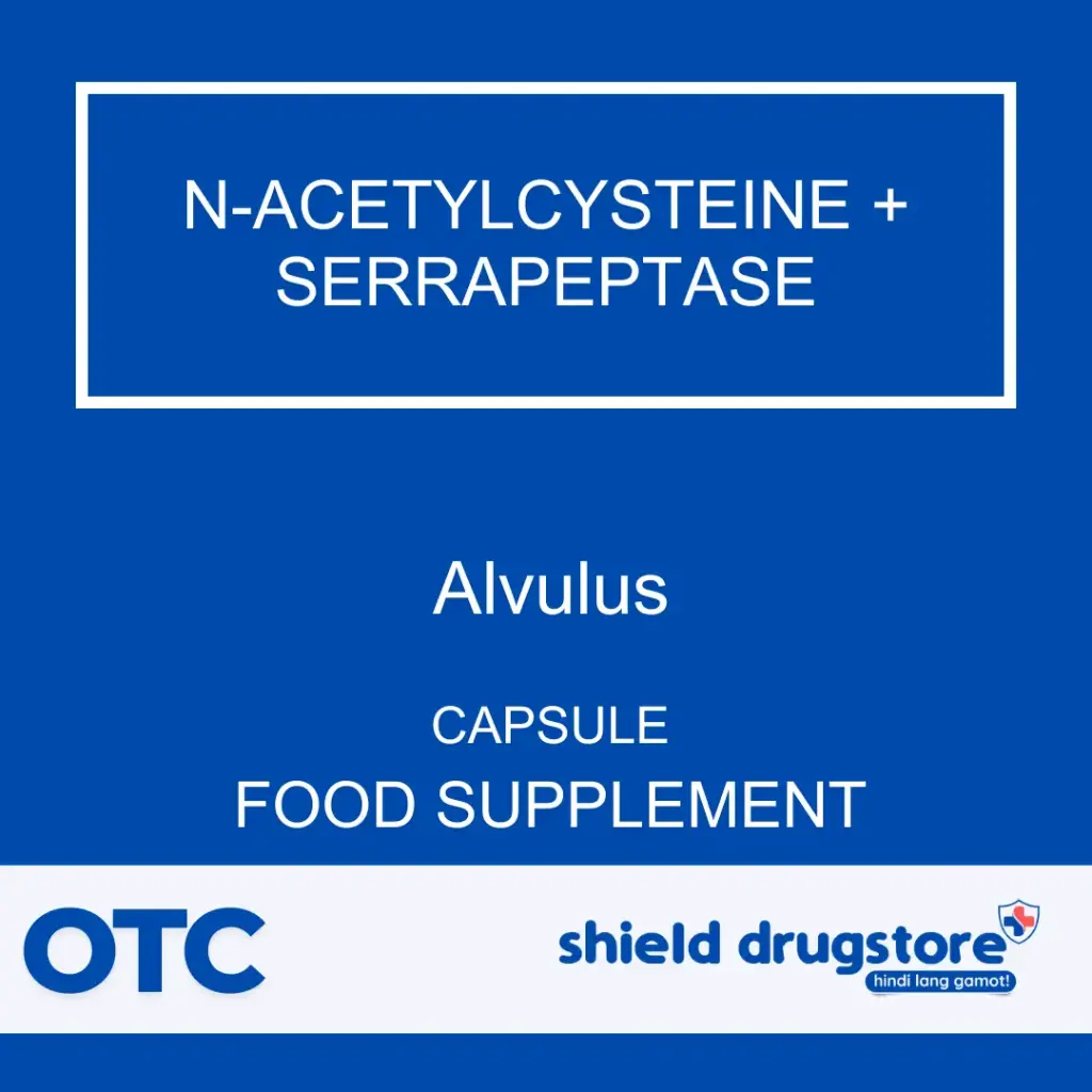 Alvulus (N-Acetylcysteine + Serrapeptase) Food Supplement Capsule