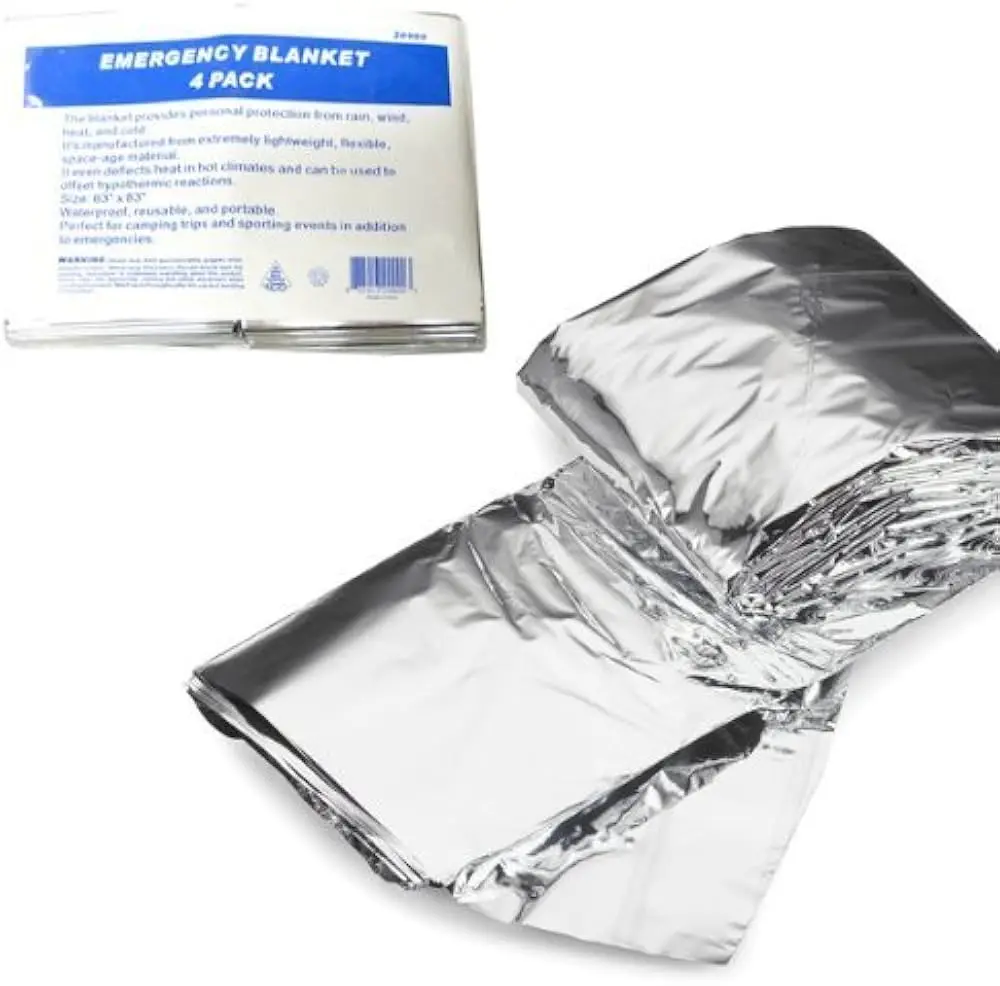 Emergency blanket (aluminized polyethylene) 84" x 52" 