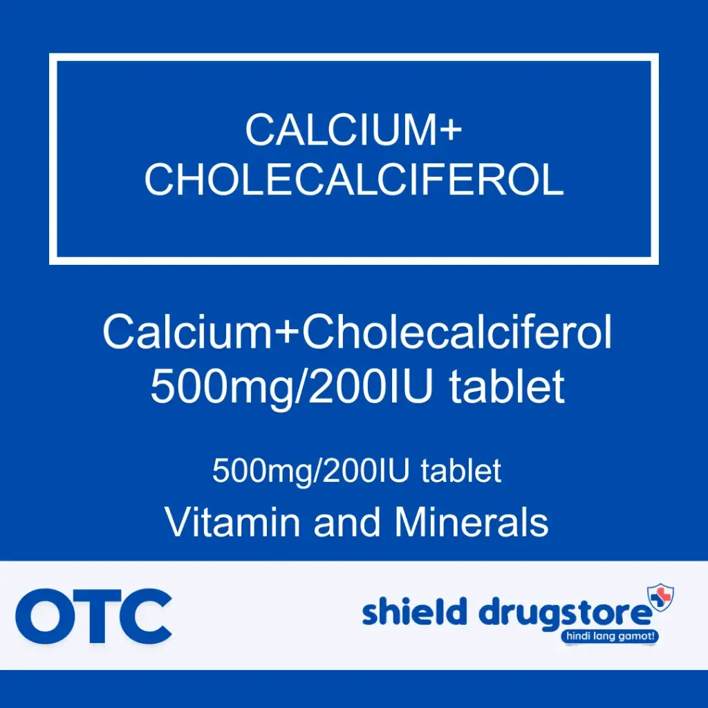 GN-CALCIUM+CHOLECALCIFEROL 500MG/200IU TAB